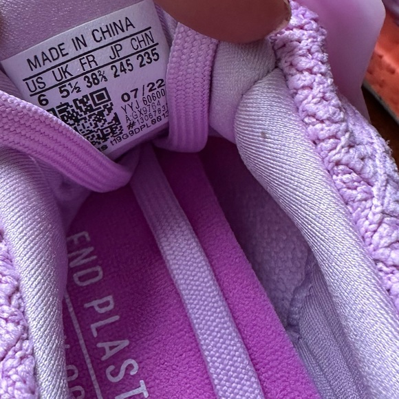 Adidas ULTRABOOST 5.0 DNA RUNNING SHOES SNEAKERS Bliss Lilac / Beam Orange - Picture 12 of 17